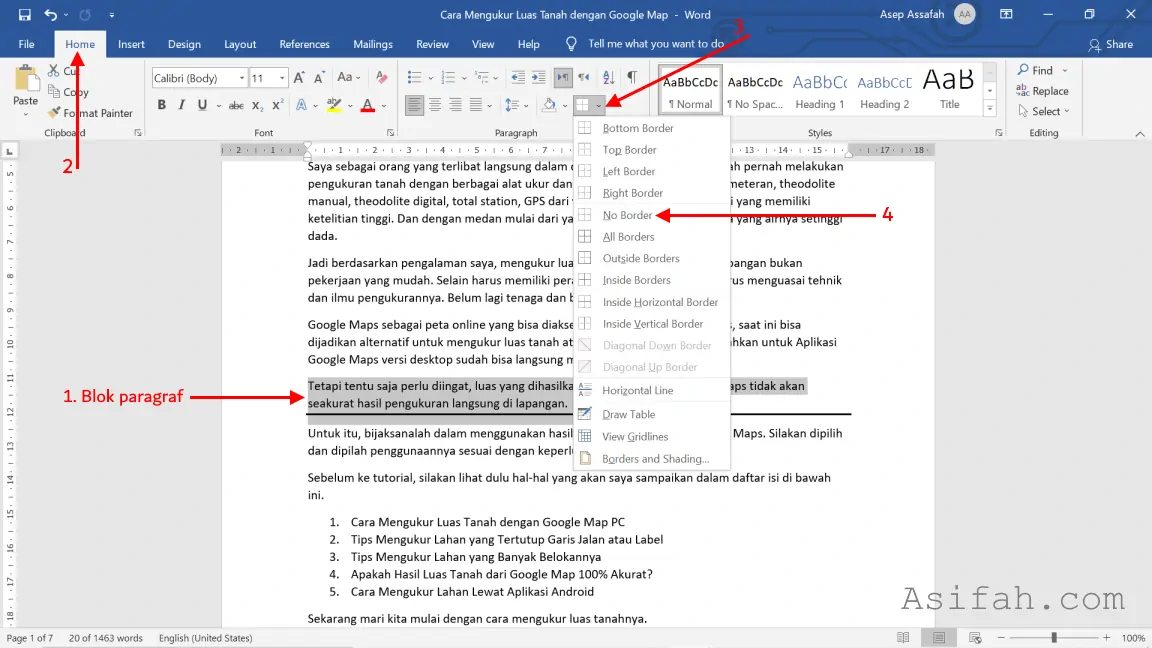 3 Cara Cepat Menghilangkan Acept Perubahan Dalam Word yang Jarang Diketahui Orang