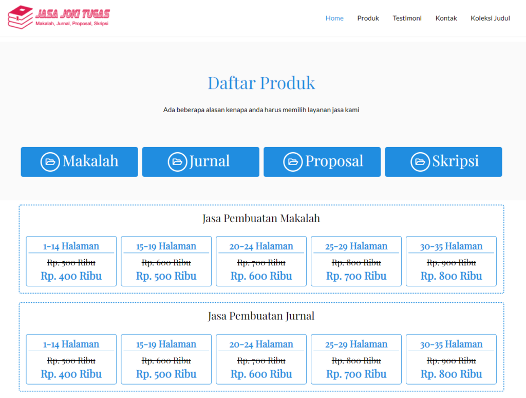 Jasa Pembuatan Makalah Terpercaya dan Tercepat Lolos Plagiat Turnitin