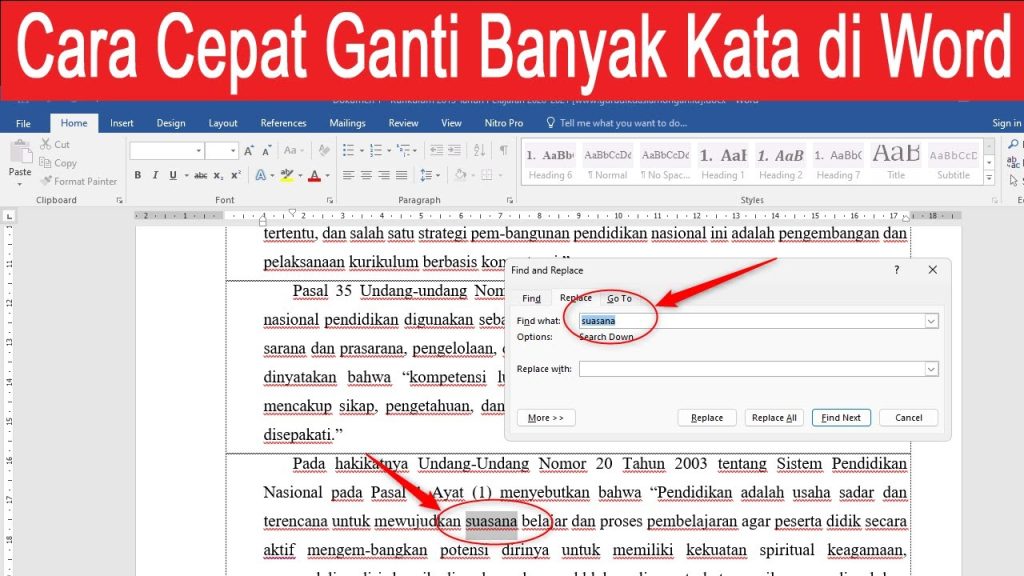 Ternyata Begini Cara Mengubah 1 Kata di Microsoft Word Secara Cepat dan Anti Ribet