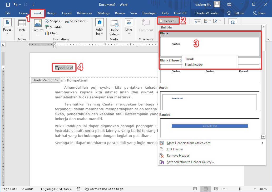 Cara Membuat Header Footer di Word Pemula 5 Langkah Mudah Tips Cara Membuat Header Footer di Word Pemula 5 Langkah Mudah Tips