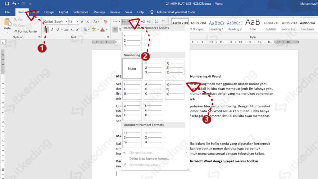 Ternyata Ini Cara Mengkopi Angka di Ms Word Supaya Tidak Berubah Secara Permanen dan Rapi