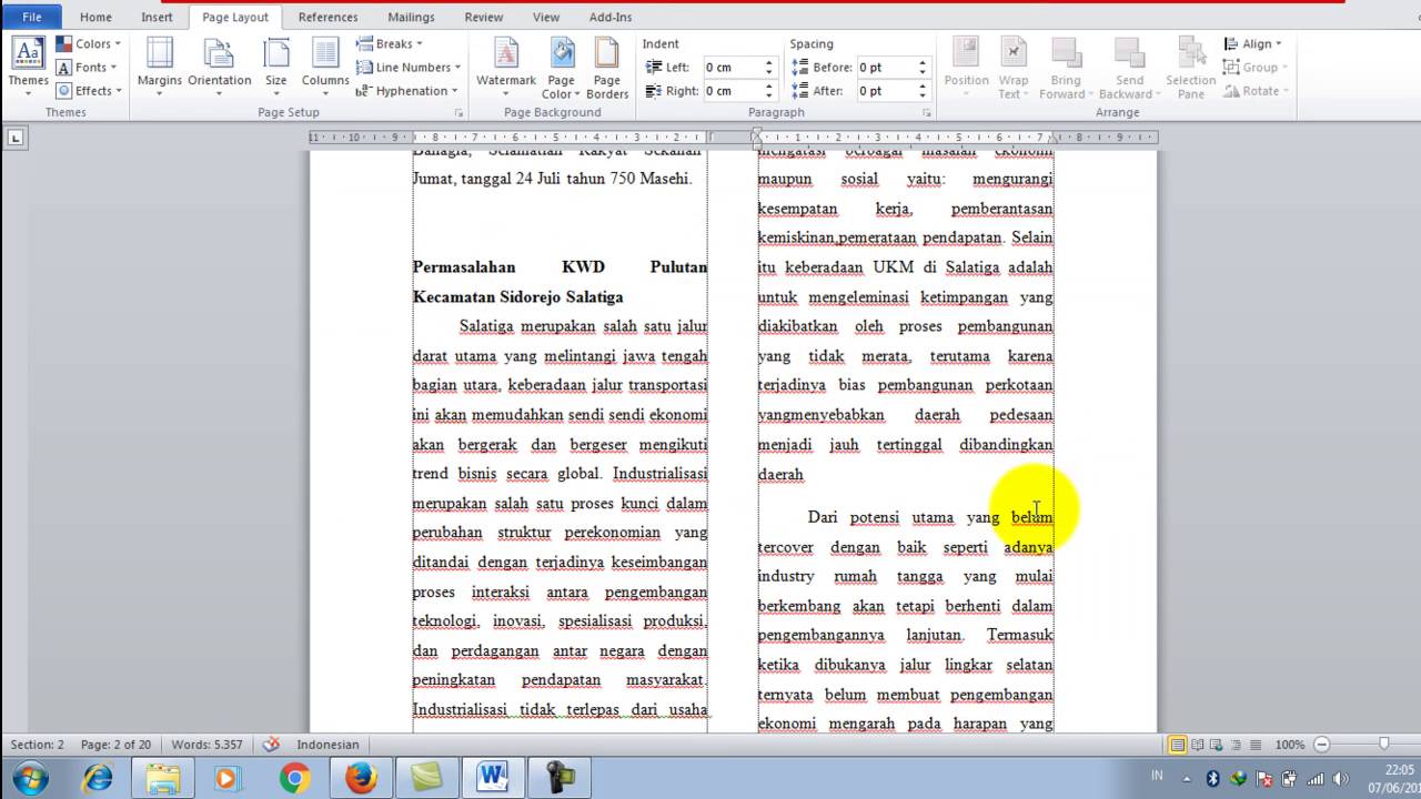 Cara Membuat Dokumen Dua Kolom di Word Ini Langkah Praktisnya