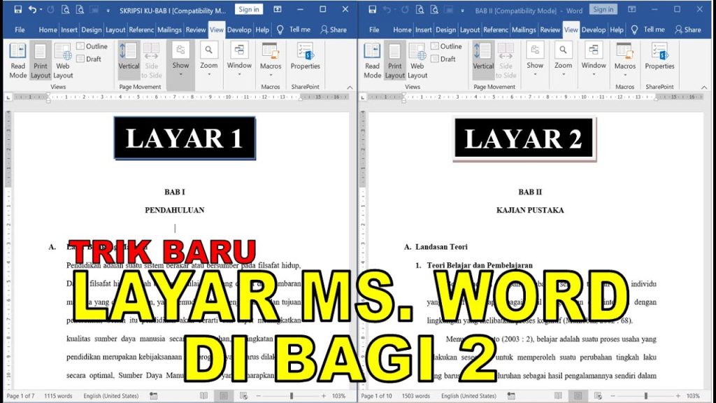 Ternyata Ini Cara Mengubah 1 Lembar Sheet Menjadi 3di Word Paling Cepat dan Praktis