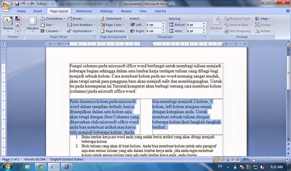 Ternyata Sangat Mudah Ini Cara Mengubah 2 Colum di Word Menjadi 1 Colum Lagi Terbukti Cepat