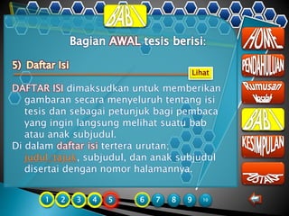 Sistematikan susunan tesis 2 PPTX