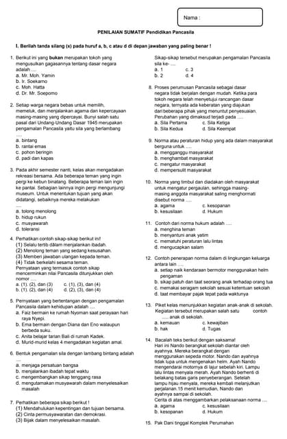 Daftar Modul Bimbel Brilian: 5 Contoh Soal PTS Kelas 4 Tema 1 Wajib Tahu 2026