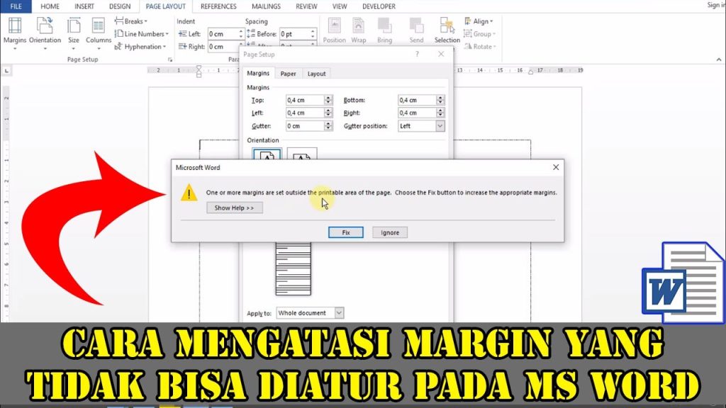 3 Cara Jitu Mengubah Nilai Margin Kertas Menjadi 0 Word 2016 yang Jarang Diketahui