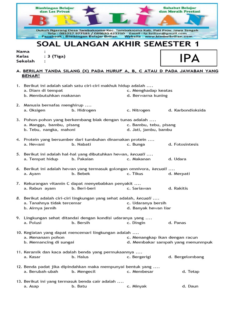 5 Contoh Soal IPA Kelas 3 SD Tema Sampah yang Wajib Dikuasai Siswa di 2026