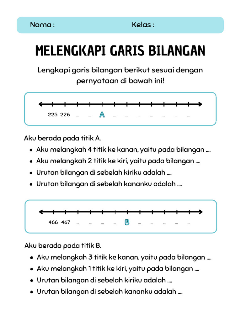 5 Contoh Soal Matematika Kelas 2 Melengkapi Garis Bilangan yang Wajib Dikuasai Siswa