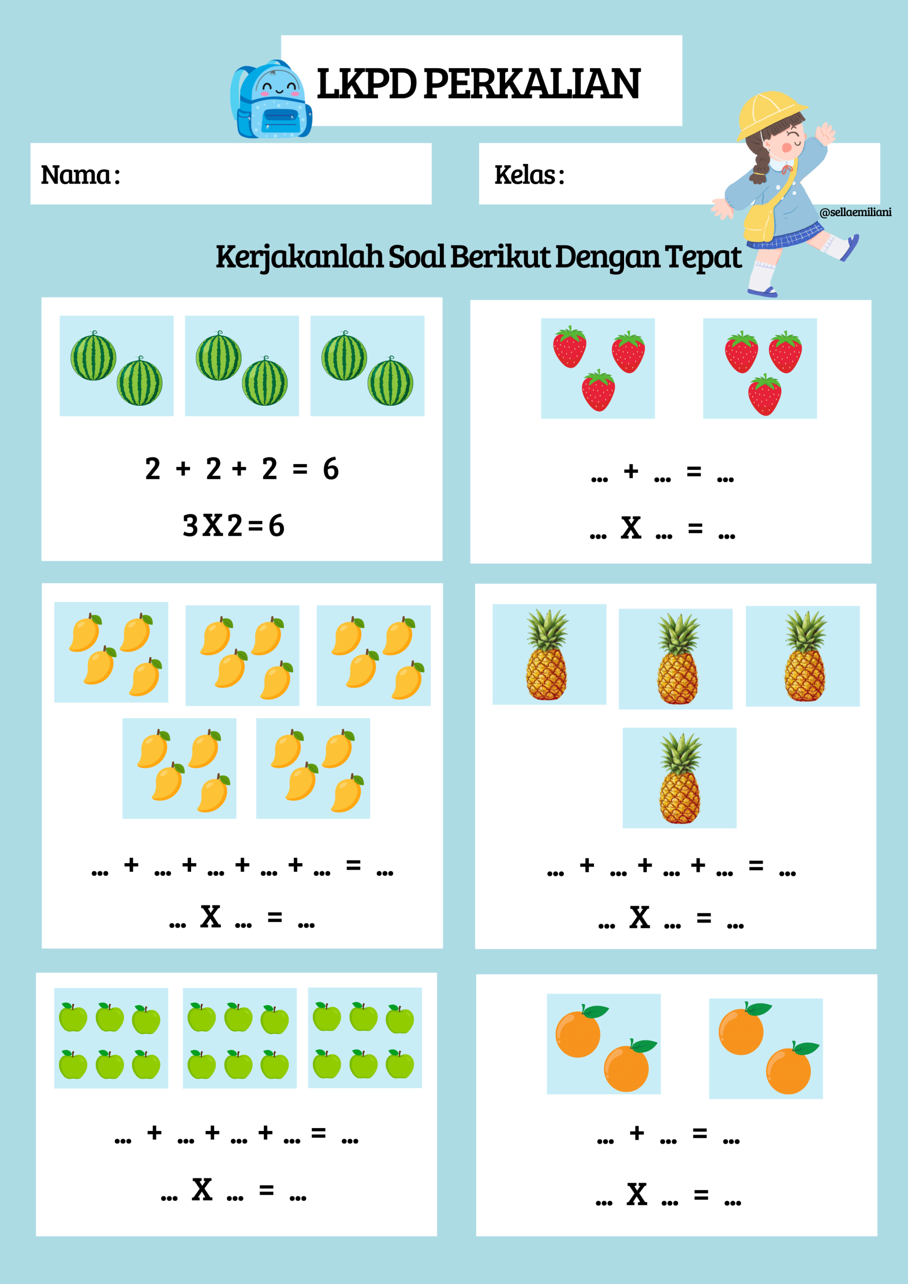 5 Contoh Soal Matematika Kelas 2 Perkalian yang Wajib Dikuasai Sebelum Ujian