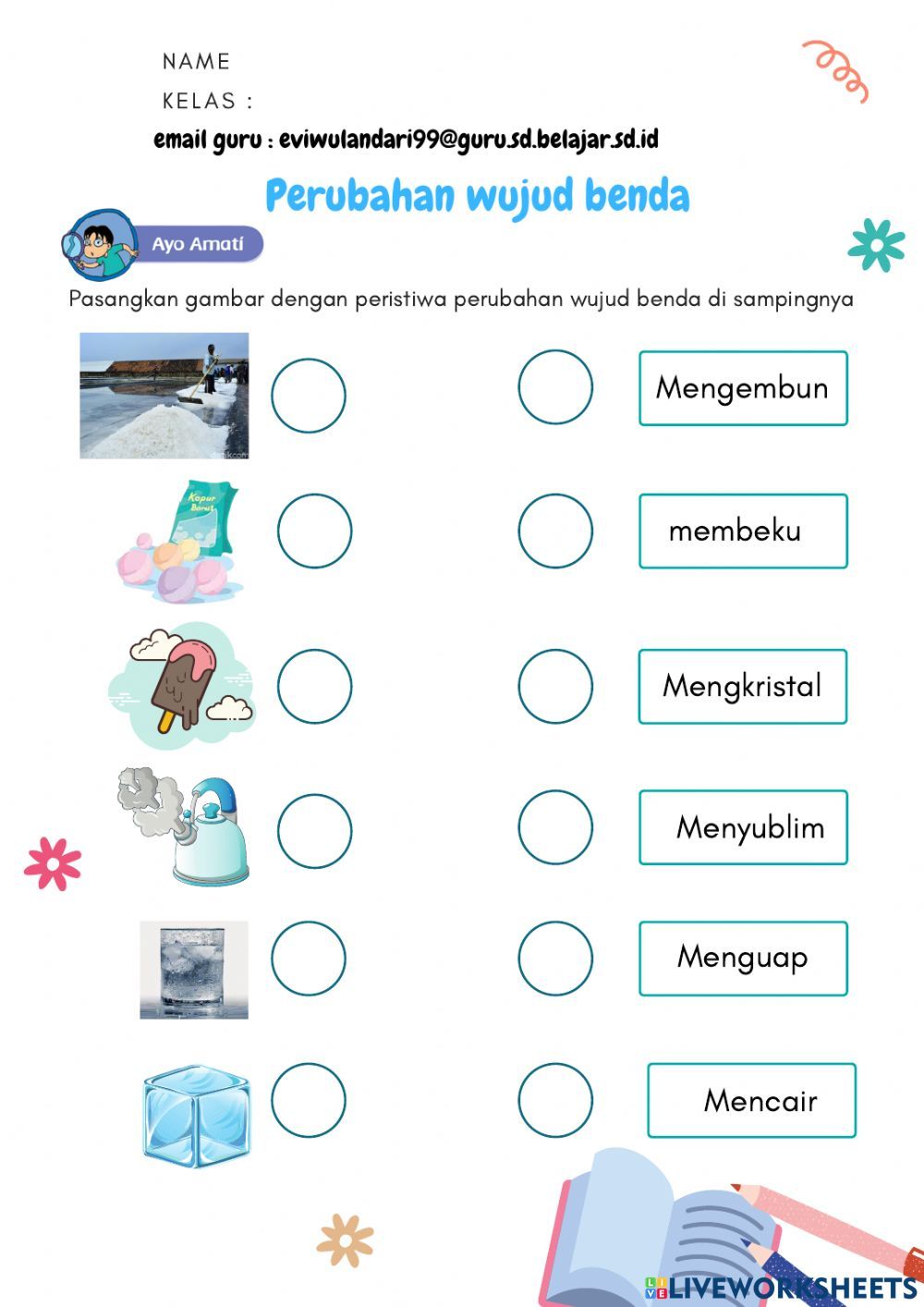 7 Contoh Soal IPA Kelas 3 SD tentang Perubahan Wujud Benda yang Wajib Dihafal
