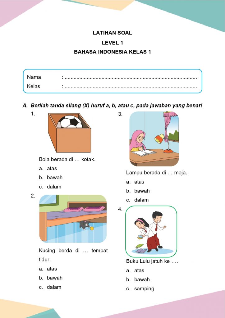 10 Contoh Soal Jawaban Singkat Bahasa Indonesia Kelas 1 SD Diketahui Sebelum Ujian