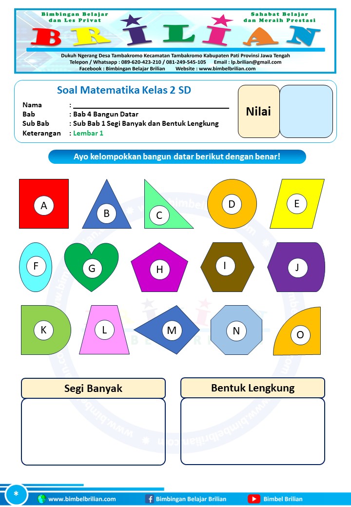 10 Contoh Soal Matematika Kelas 2 Bab Bangun Datar yang Wajib Dikuasai Siswa Sebelum Ujian 2026