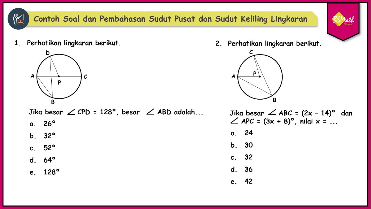 Pengertian Dan Rumus Busur Lingkaran Beserta Contoh Soalnya - Free Word