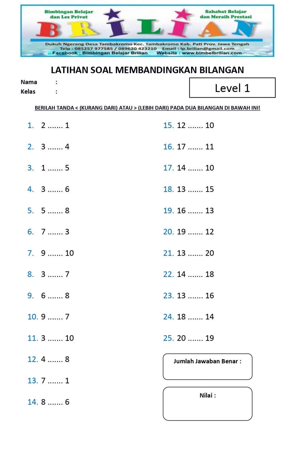 Akhirnya Temuan Mengejutkan: 30 Contoh Soal Matematika Kelas 2 Materi Perbandingan yang Sering Muncul di Ujian Sekolah
