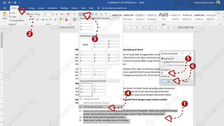 Rahasia Cara Mengubah Nomor di Word Secara Cepat yang Jarang Diketahui Banyak Orang