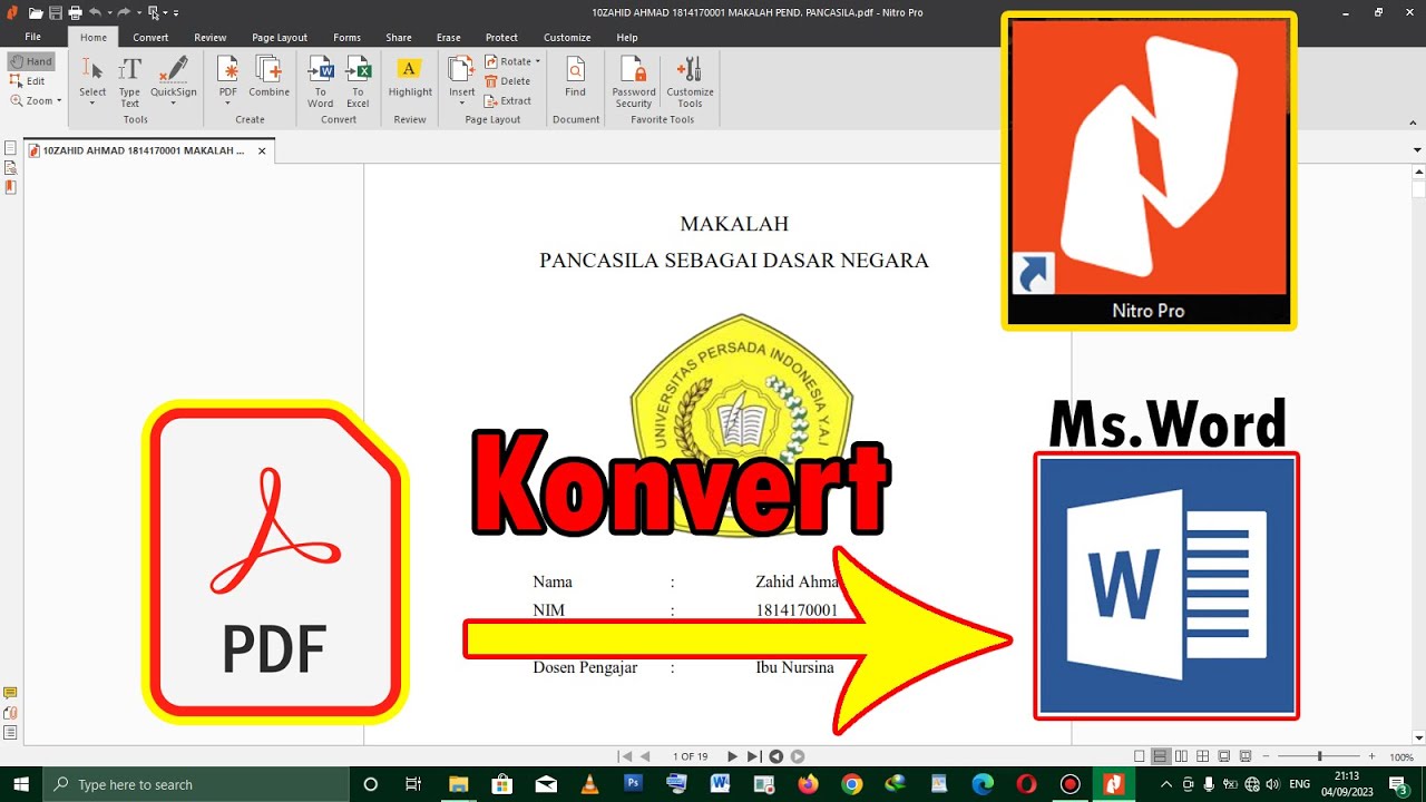 Terbukti 7 Langkah Mudah cara mengubah nirto pro ke word Sebelum Deadline Besok