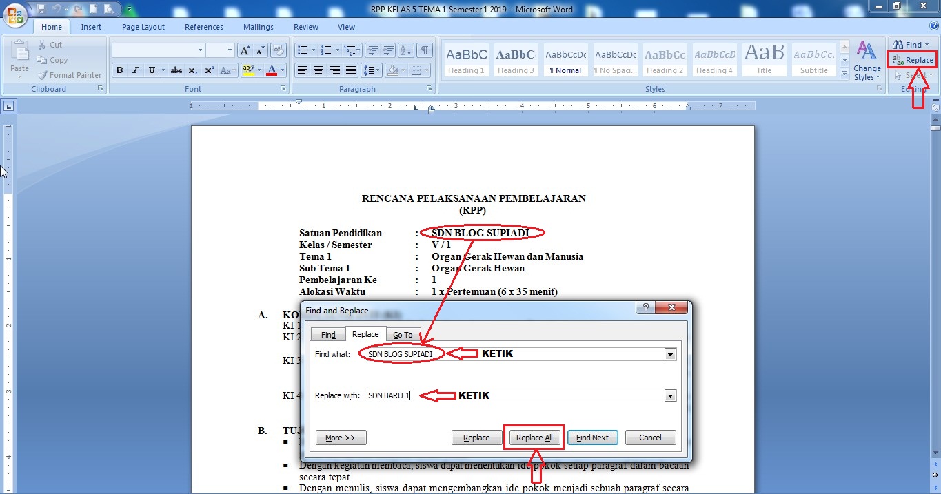 Cara Cepat Edit Nama Pada File Word - Aero Jihan Cara Cepat Edit Nama Pada File Word - Aero Jihan
