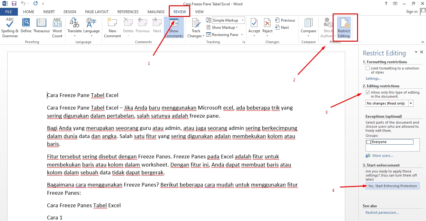 Ternyata Ini Sortcut MS Word untuk Mengunci Halaman agar Tidak Berubah, Wajib Tahu Sebelum Terlambat