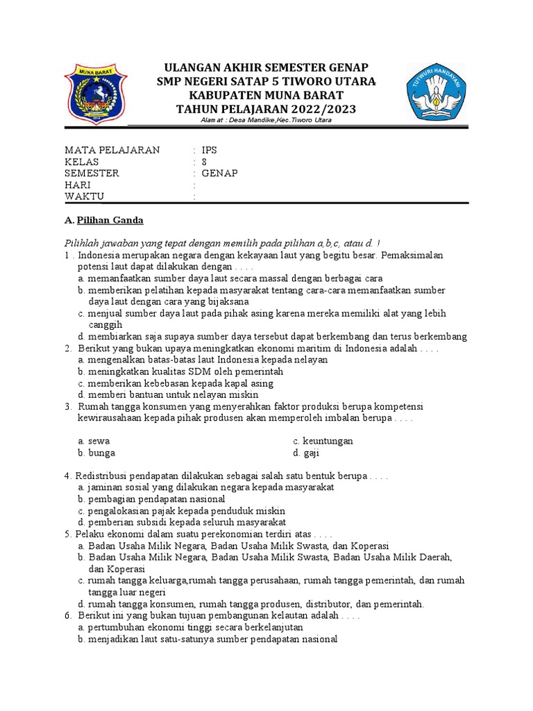 Wajib Tahu Bocoran soal pas ips kelas 8 semester 2 demi Raih Nilai Sempurna Wajib Tahu Bocoran soal pas ips kelas 8 semester 2 demi Raih Nilai Sempurna
